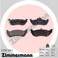 Zimmermann Brake Pad Set, 23190.165.1 23190.165.1